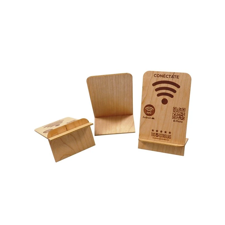 Wooden Card Display Stand
